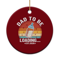 Dad to Be 2026 Ceramic Ornament Funny Pregnancy Announcement Gift