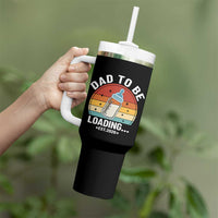 Dad to Be 2026 Tumbler With Handle Funny Pregnancy Announcement Gift