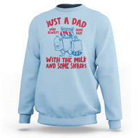 Just Dad Who Always Came Back With The Milk Sweatshirt Funny Raccoon Dad