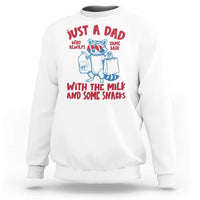 Just Dad Who Always Came Back With The Milk Sweatshirt Funny Raccoon Dad