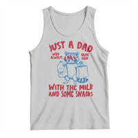 Just Dad Who Always Came Back With The Milk Tank Top Funny Raccoon Dad