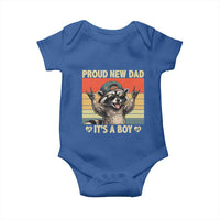 Proud New Dad It's A Boy Baby Onesie Funny Raccoon Humor Father's Day