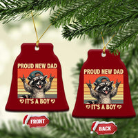 Proud New Dad It's A Boy Ceramic Ornament Funny Raccoon Humor Father's Day