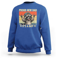 Proud New Dad It's A Boy Sweatshirt Funny Raccoon Humor Father's Day
