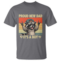Proud New Dad It's A Boy T Shirt Funny Raccoon Humor Father's Day