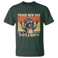 Proud New Dad It's A Boy T Shirt Funny Raccoon Humor Father's Day