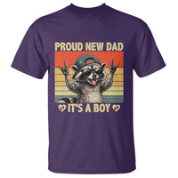 Proud New Dad It's A Boy T Shirt Funny Raccoon Humor Father's Day