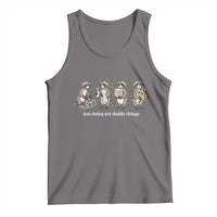 Funny Raccoon Dad Tank Top Just Doing My Daddy Things
