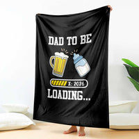 Dad to Be 2026 Throw Blanket Funny Pregnancy Reveal