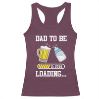 Dad to Be 2026 Racerback Tank Top Funny Pregnancy Reveal