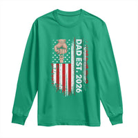 New Dad 2026 Long Sleeve Shirt Patriotic US American Flag Gifts Fathers Day
