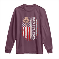 New Dad 2026 Long Sleeve Shirt Patriotic US American Flag Gifts Fathers Day