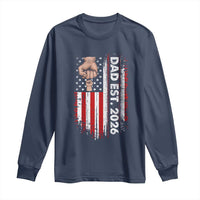 New Dad 2026 Long Sleeve Shirt Patriotic US American Flag Gifts Fathers Day