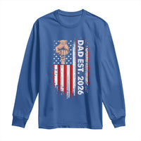 New Dad 2026 Long Sleeve Shirt Patriotic US American Flag Gifts Fathers Day