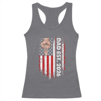 New Dad 2026 Racerback Tank Top Patriotic US American Flag Gifts Fathers Day