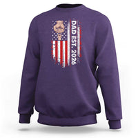 New Dad 2026 Sweatshirt Patriotic US American Flag Gifts Fathers Day