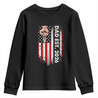 New Dad 2026 Youth Sweatshirt Patriotic US American Flag Gifts Fathers Day