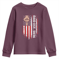 New Dad 2026 Youth Sweatshirt Patriotic US American Flag Gifts Fathers Day