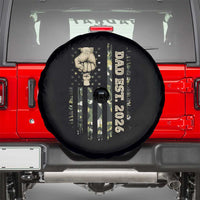 New Dad 2026 Spare Tire Cover Camo American Flag Military Dad Father's Day