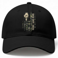 New Dad 2026 Baseball Cap Camo American Flag Military Dad Father's Day