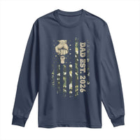 New Dad 2026 Long Sleeve Shirt Camo American Flag Military Dad Father's Day