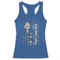 New Dad 2026 Racerback Tank Top Camo American Flag Military Dad Father's Day