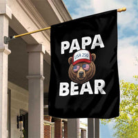 Papa Bear Father's Day Garden Flag America 250th Anniversary USA Flag July 4th