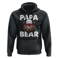 Papa Bear Father's Day Hoodie America 250th Anniversary USA Flag July 4th
