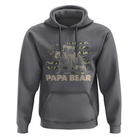 Papa Bear Father's Day Hoodie Camouflage California Republic Flag Bear