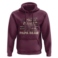 Papa Bear Father's Day Hoodie Camouflage California Republic Flag Bear