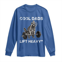 Cool Dads Lift Heavy Long Sleeve Shirt Gym Dad Raccoon