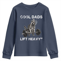 Cool Dads Lift Heavy Youth Sweatshirt Gym Dad Raccoon