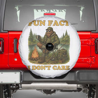 Funny Bigfoot Sarcastic Spare Tire Cover Fun Fact I Don Not Care Sasquatch Camping - Wonder Print Shop