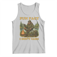 Funny Bigfoot Sarcastic Tank Top Fun Fact I Don Not Care Sasquatch Camping - Wonder Print Shop