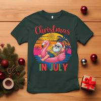 Funny Hawaiian Christmas T Shirt Santa Beach Tropical Xmas - Wonder Print Shop