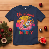 Funny Hawaiian Christmas T Shirt Santa Beach Tropical Xmas - Wonder Print Shop
