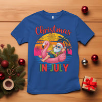 Funny Hawaiian Christmas T Shirt Santa Beach Tropical Xmas - Wonder Print Shop