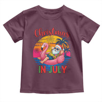 Funny Hawaiian Christmas Toddler T Shirt Santa Beach Tropical Xmas - Wonder Print Shop