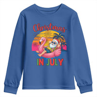 Funny Hawaiian Christmas Youth Sweatshirt Santa Beach Tropical Xmas - Wonder Print Shop