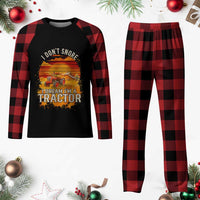 Funny Tractor Plaid Pajama Set I Do Not Snore I Dream I Am A Tractor - Wonder Print Shop