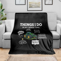 Funny Farmers Throw Blanket Things I Do In My Spare Time - Wonder Print Shop