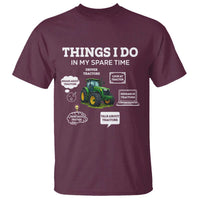 Funny Farmers T Shirt Things I Do In My Spare Time - Wonder Print Shop