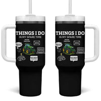 Funny Farmers Tumbler With Handle Things I Do In My Spare Time - Wonder Print Shop