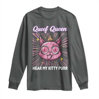 Queef Queen Cat Meme Long Sleeve Shirt Funny Inappropriate Adult Humor - Wonder Print Shop