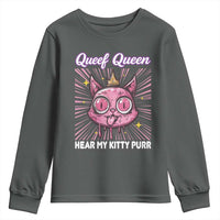 Queef Queen Cat Meme Youth Sweatshirt Funny Inappropriate Adult Humor - Wonder Print Shop