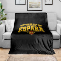 Spain Champions 2026 Throw Blanket Espana Soccer Football Fan Spanish Flag