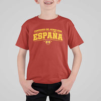Spain Champions 2026 T Shirt For Kid Espana Soccer Football Fan Spanish Flag