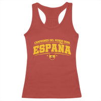 Spain Champions 2026 Racerback Tank Top Espana Soccer Football Fan Spanish Flag