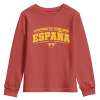 Spain Champions 2026 Youth Sweatshirt Espana Soccer Football Fan Spanish Flag