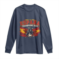 Spain Champions 2026 Long Sleeve Shirt Espana Soccer Fan Spanish Flag Bull